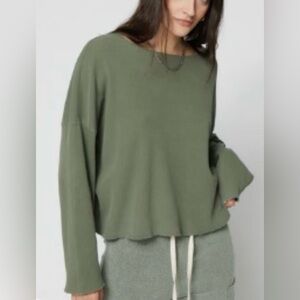 NSF Cora Crew Thermal / Dark Sage / Medium